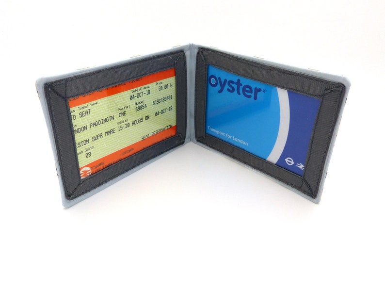 2 Pz Custodia Portafoglio Originale Oyster Carta Da Viaggio Pass - Foto 2