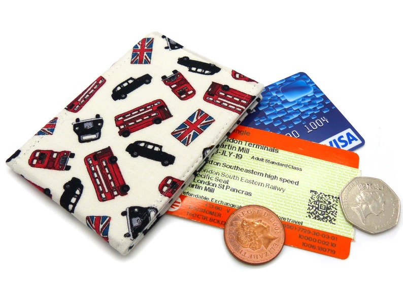 Oyster card wallet. London transport print. Oyster card holder Etsy