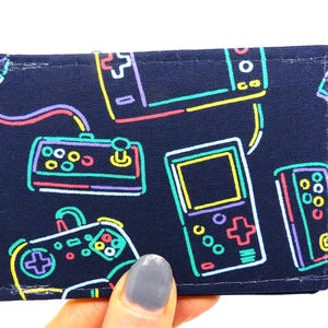Austernkartenhalter, Buspasshalter, Reisekartenhalter, Kartenbrieftasche. Game Controller Druck Geldbörse. Austern Kartenetui, Kreditkartenetui