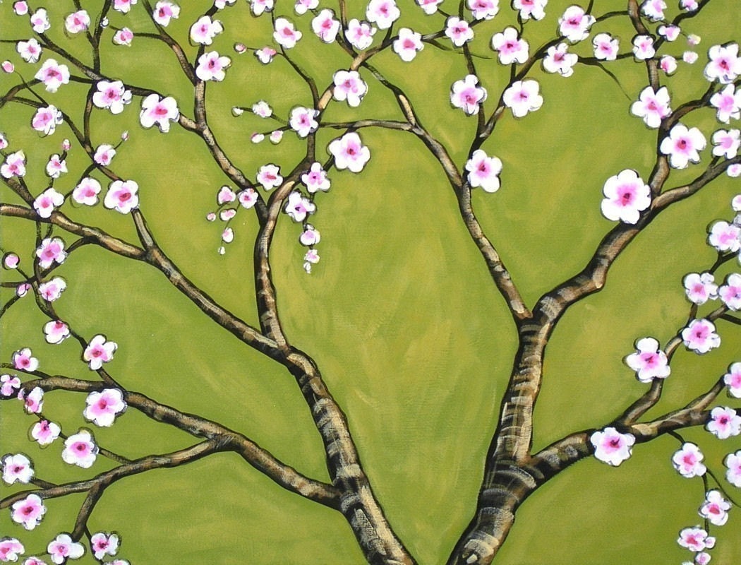 Cherry Blossom Art Prints Set of 3 8 X 10s Prints of Etsy
