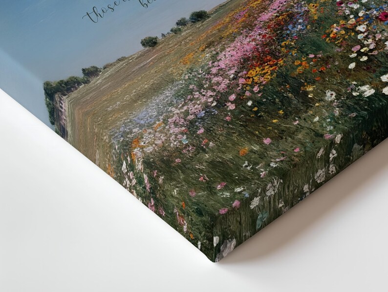 Christian Wildflower Wall Art Home Decor Canvas Print Isaiah 26 Bible ...