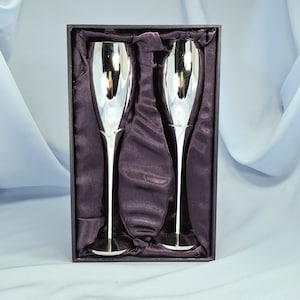 2 Vintage silver plated goblets in a Box.