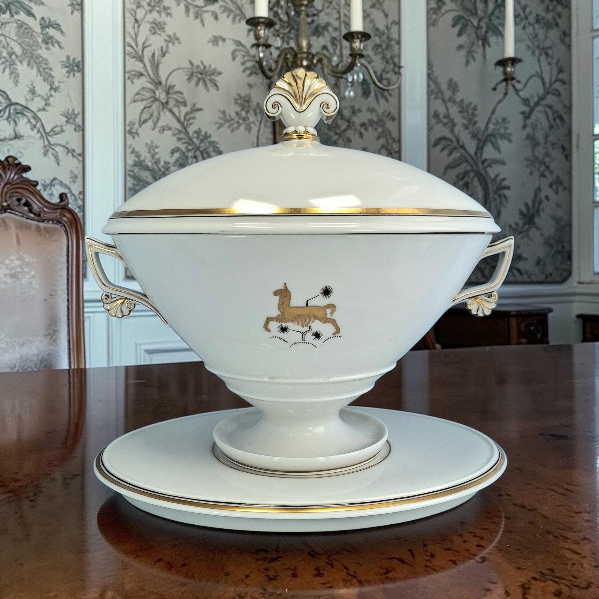 Royal Copenhagen Antique Sauce Tureen and Cover, Casserole Serving Dish, Denmark, 1925