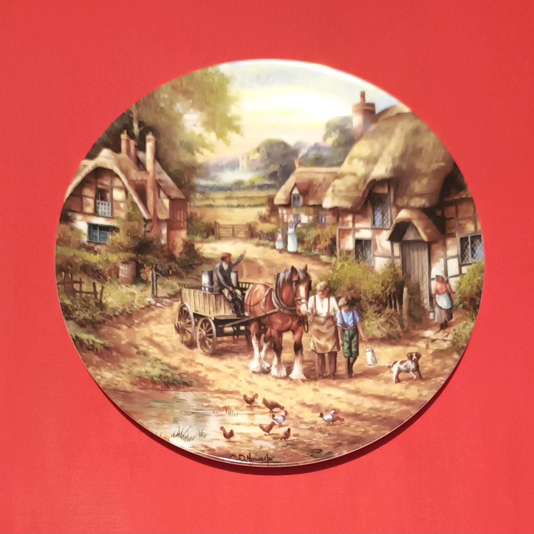Wedgwood Plates Limited Edition Bone China Plate - Making The Hayrick - Early Morning Milk - The Apple Pickers