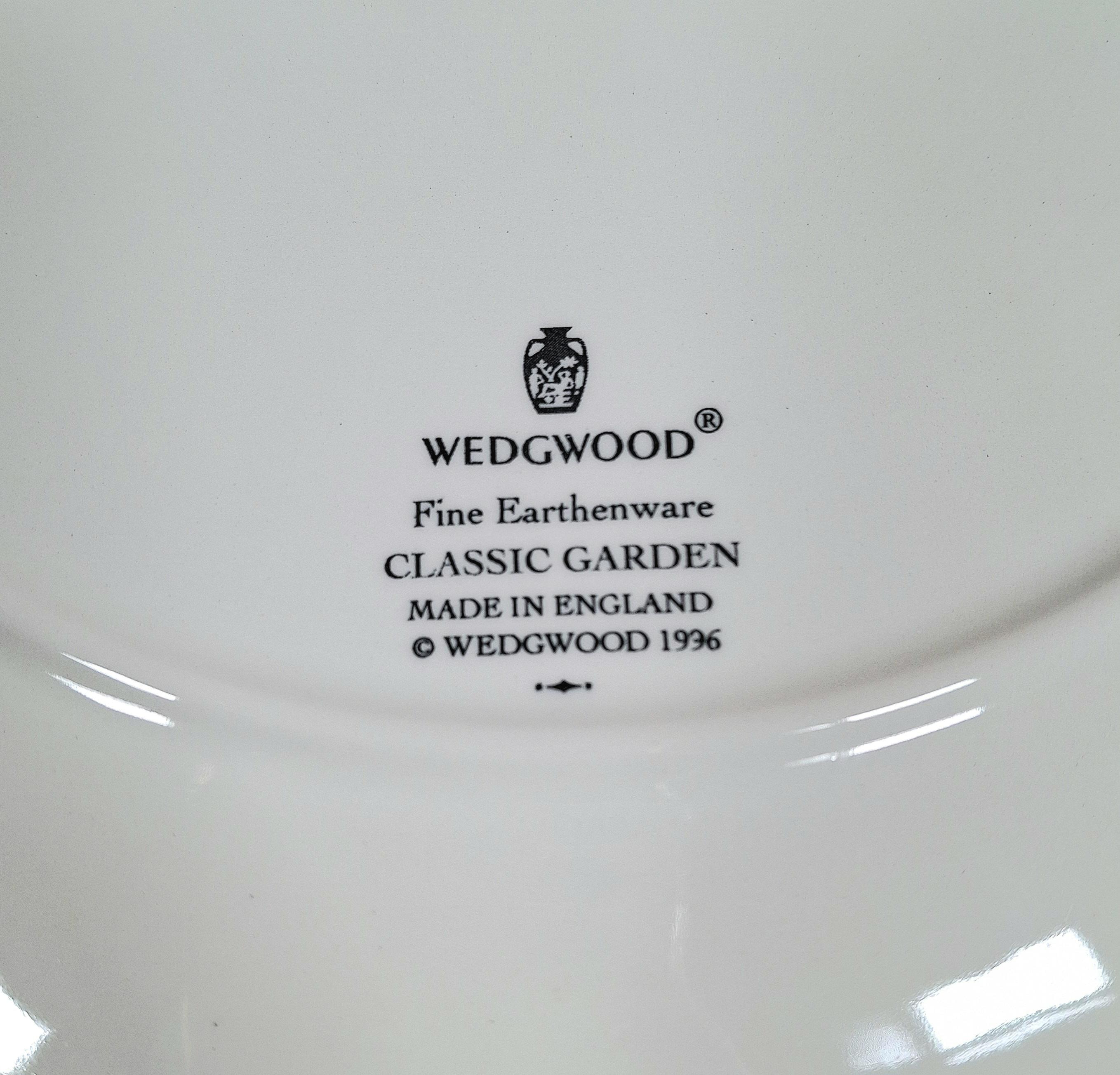 Vintage Dessert Plate Wedgewood Classic Garden, Pie Plate — image 6