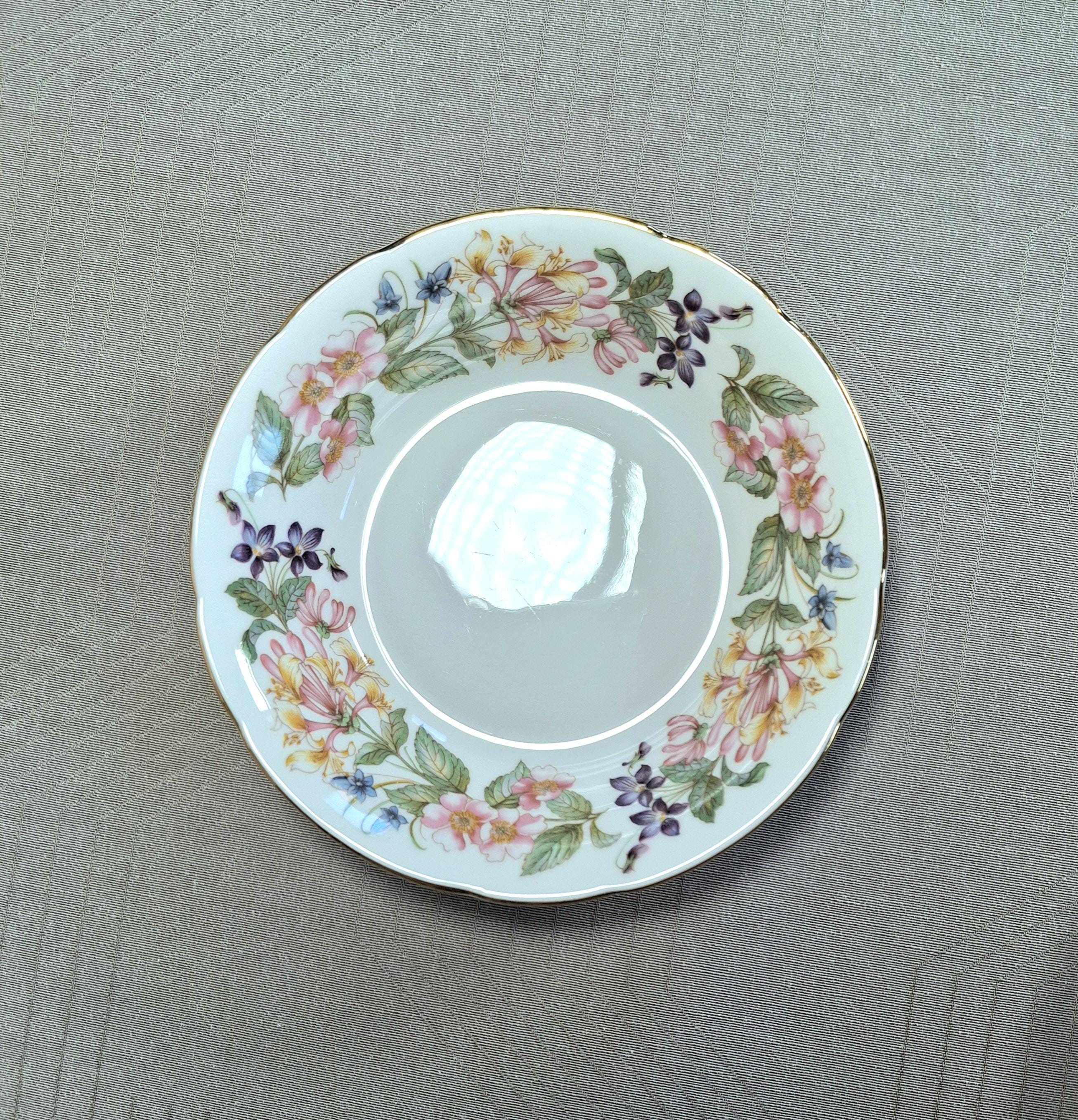 Vintage Paragon Bone China Plate Set: Country Lane Honeysuckle Design — image 6
