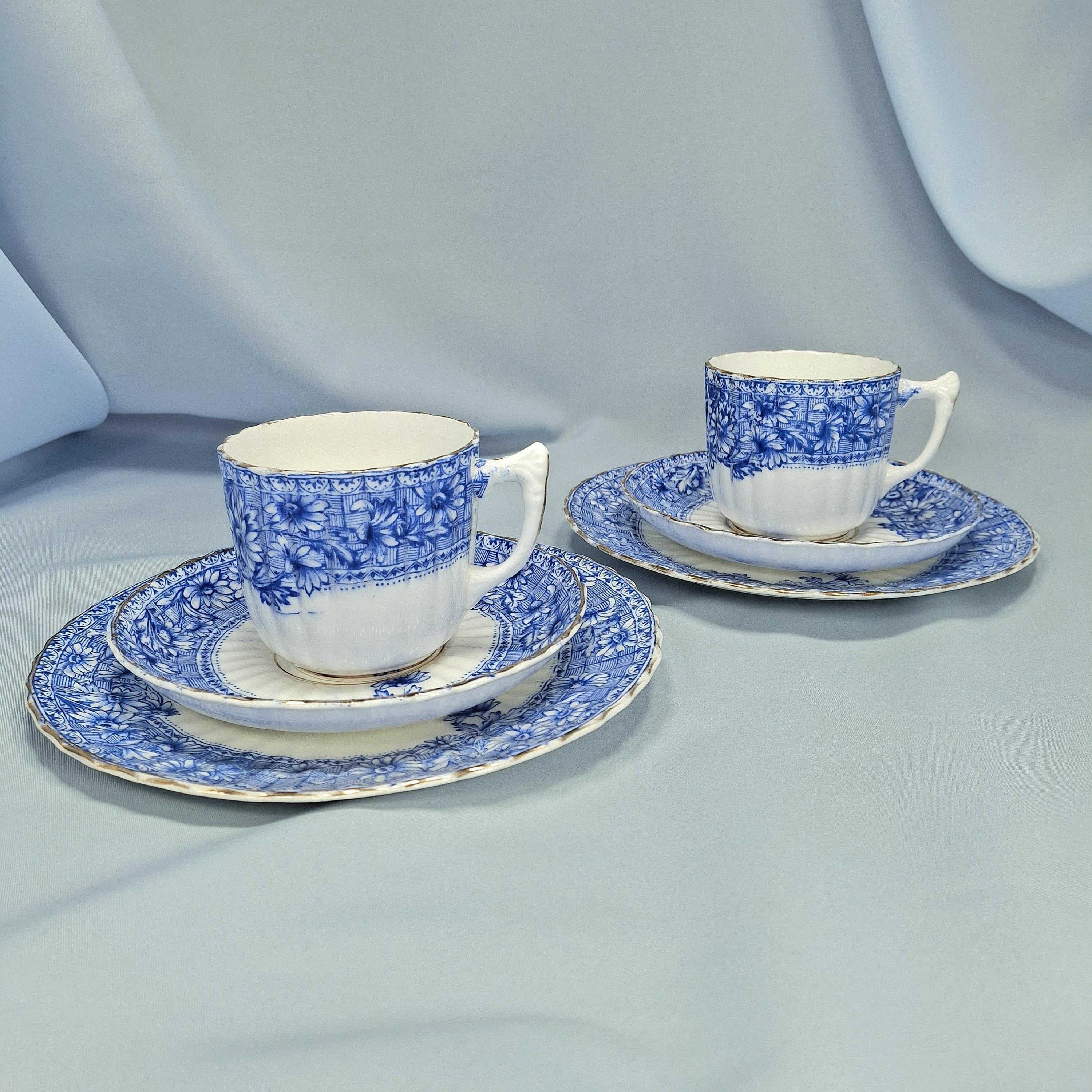 Vintage Bone China Tea Trio: England Tea Cup, Saucer, Plate