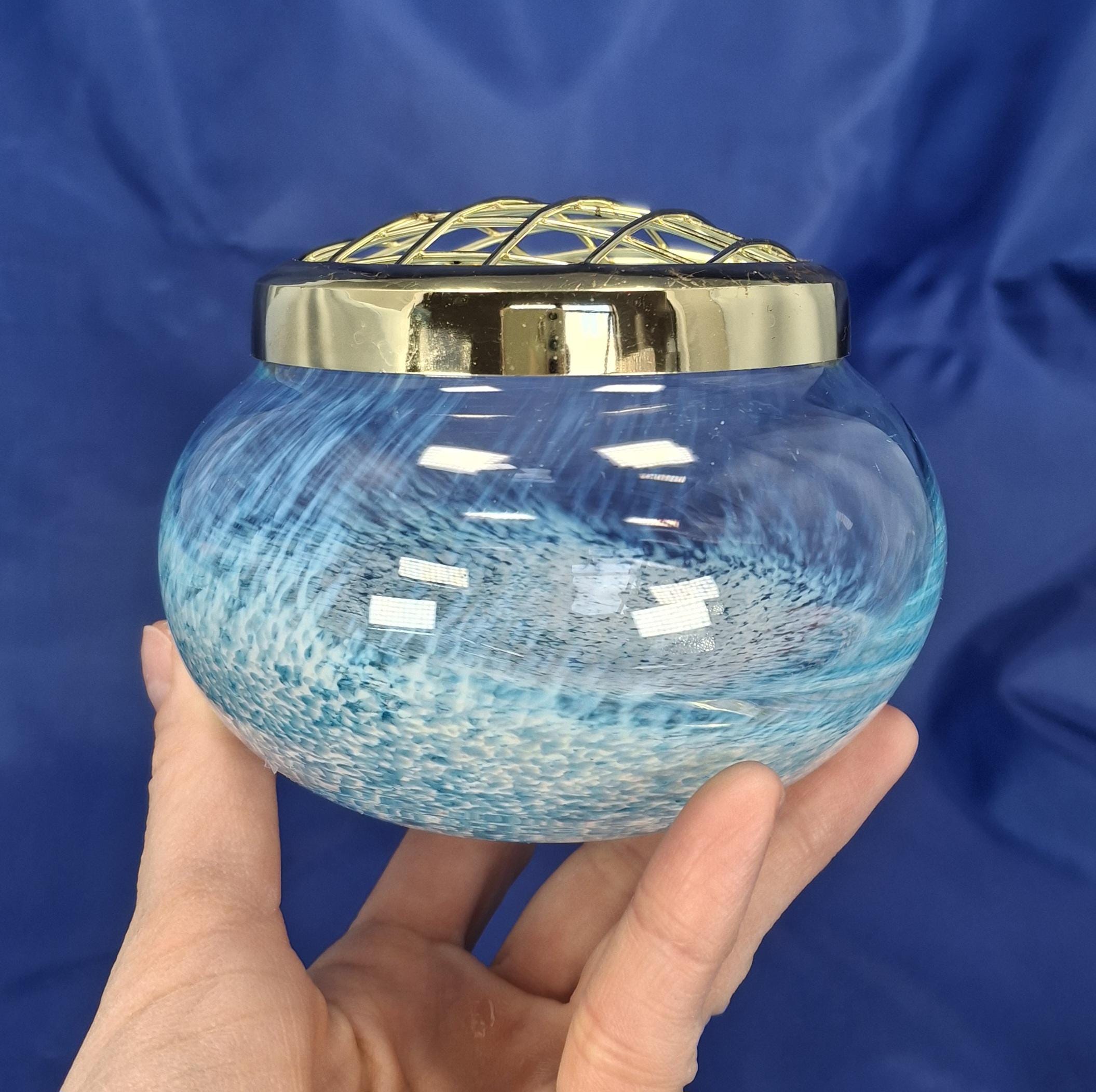 Vintage Crystal Rose Bowl with Lid - Cut Glass Centerpiece — image 10