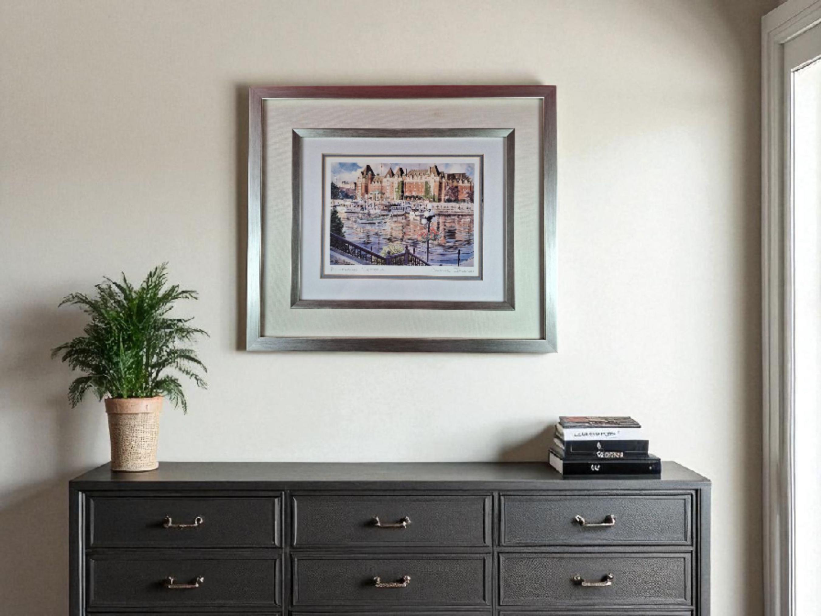 Three Framed Prints Signed Blaine Jackson - Romancing Victoria - Legacy of Thunderbird - Bastion Square Today — image 3