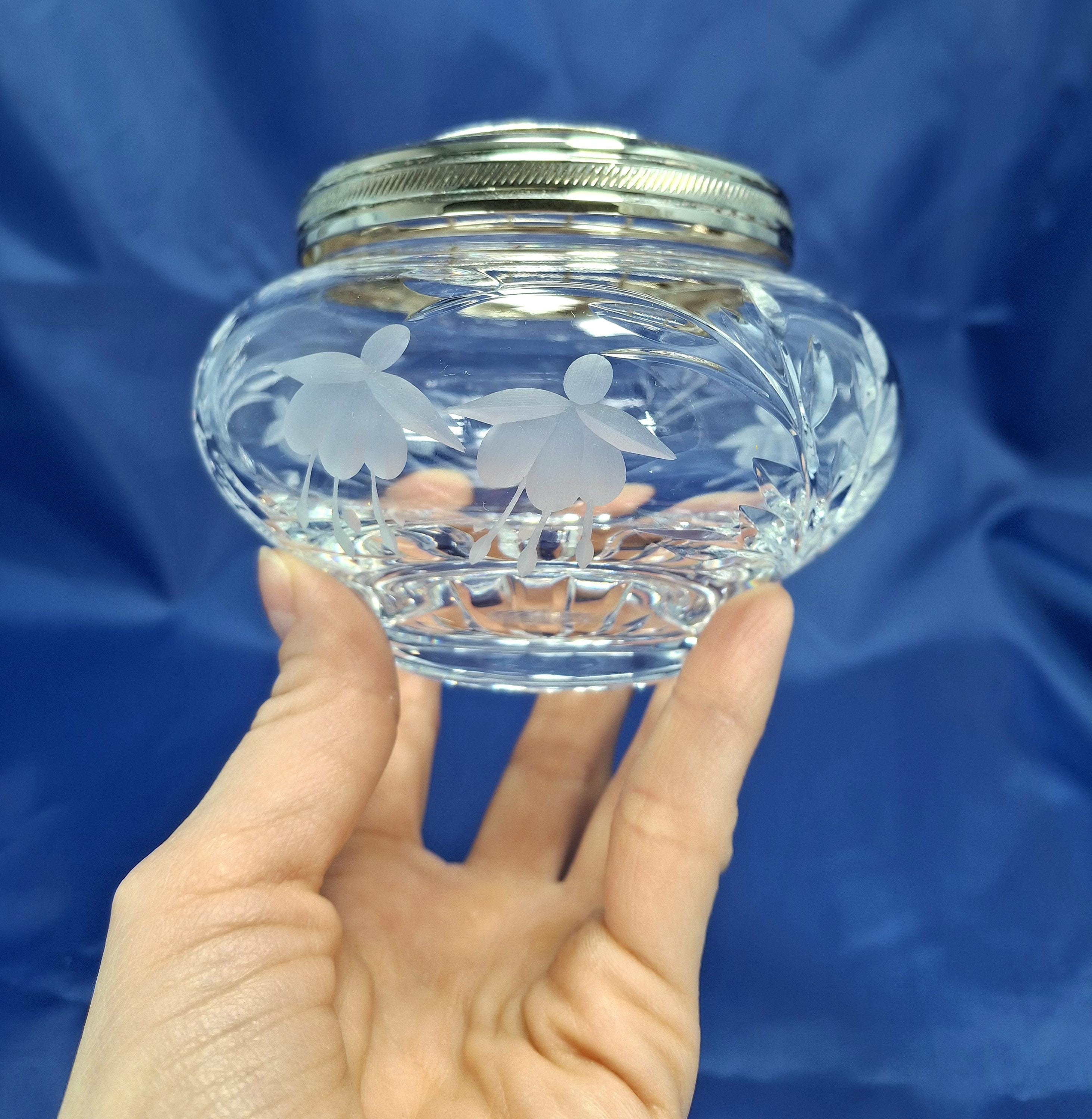 Vintage Cut Glass Rose Bowls, English Cottage Decor, Floral Centerpieces, Wedding Table Decor — image 4