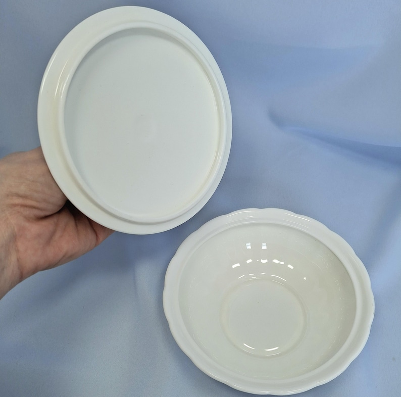 Vintage Wedgwood sockerskål med lock Benporslin eller godisskål bild 3