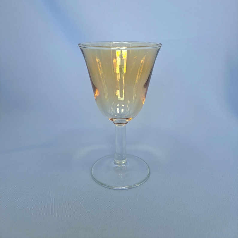 Vintage französische Likörgläser in Pastellfarben, 5er-Set kleine Stielgläser Bild 6