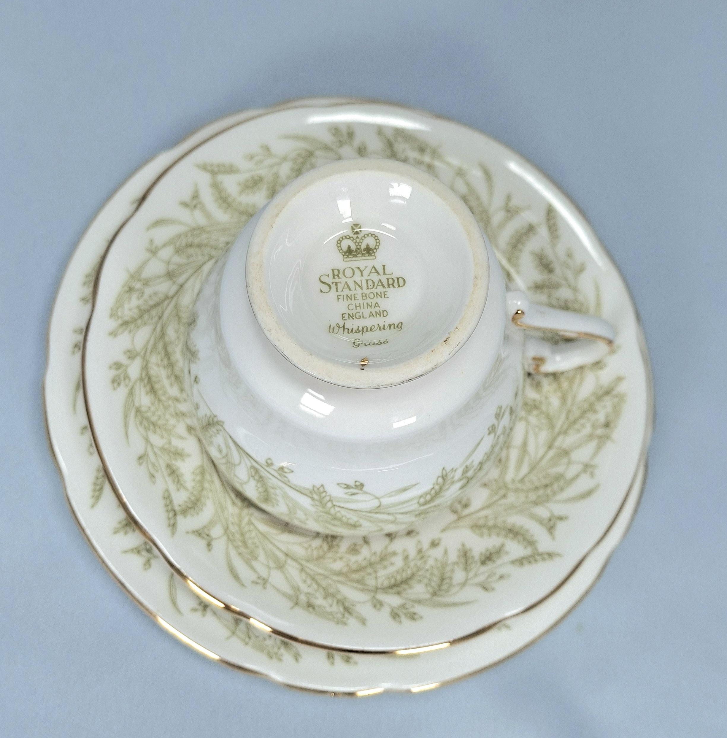 Vintage Bone China Tea Trio: England Tea Cup, Saucer, Plate — image 7
