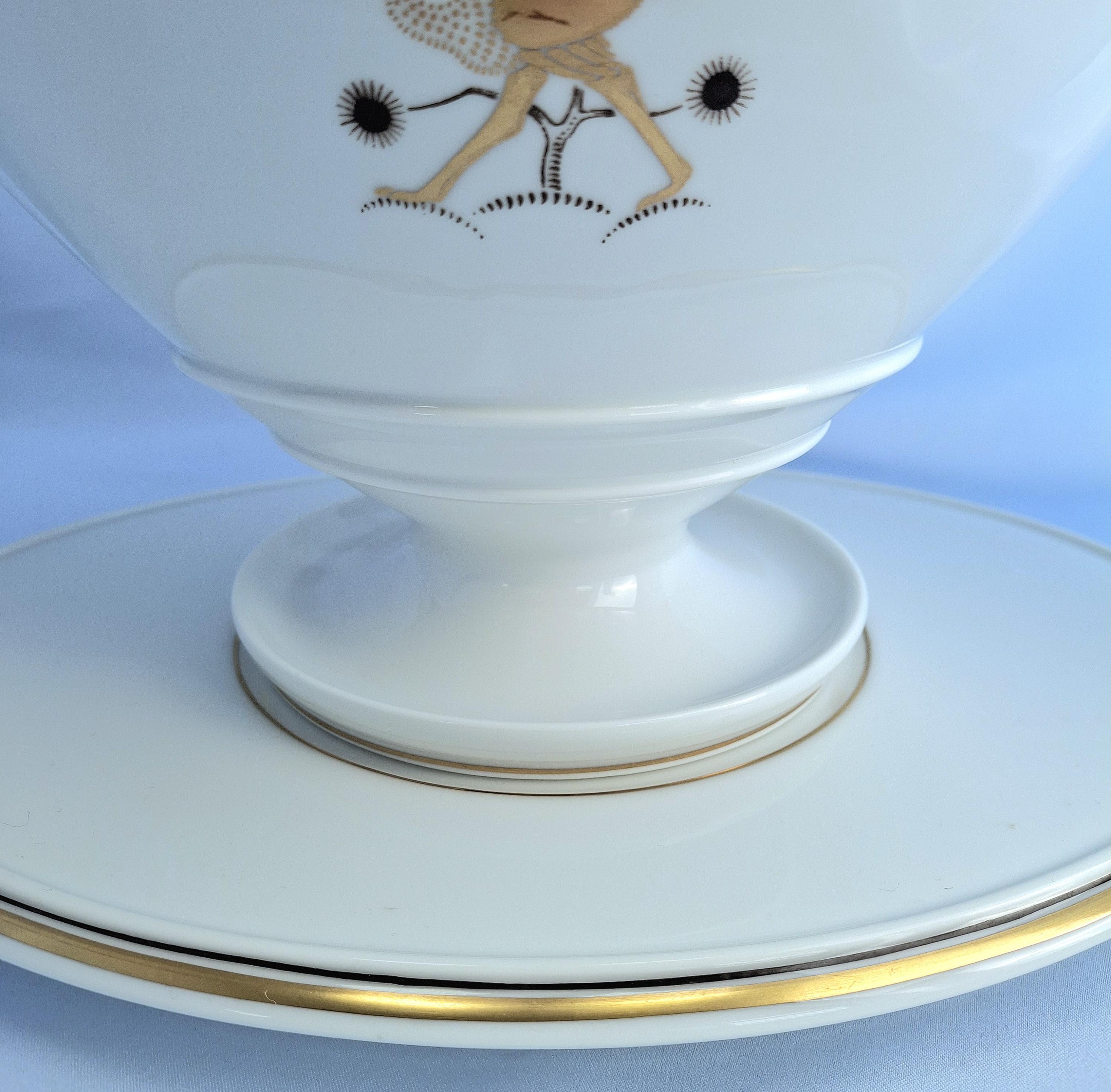 Royal Copenhagen Antique Sauce Tureen and Cover, Casserole Serving Dish, Denmark, 1925 — image 4