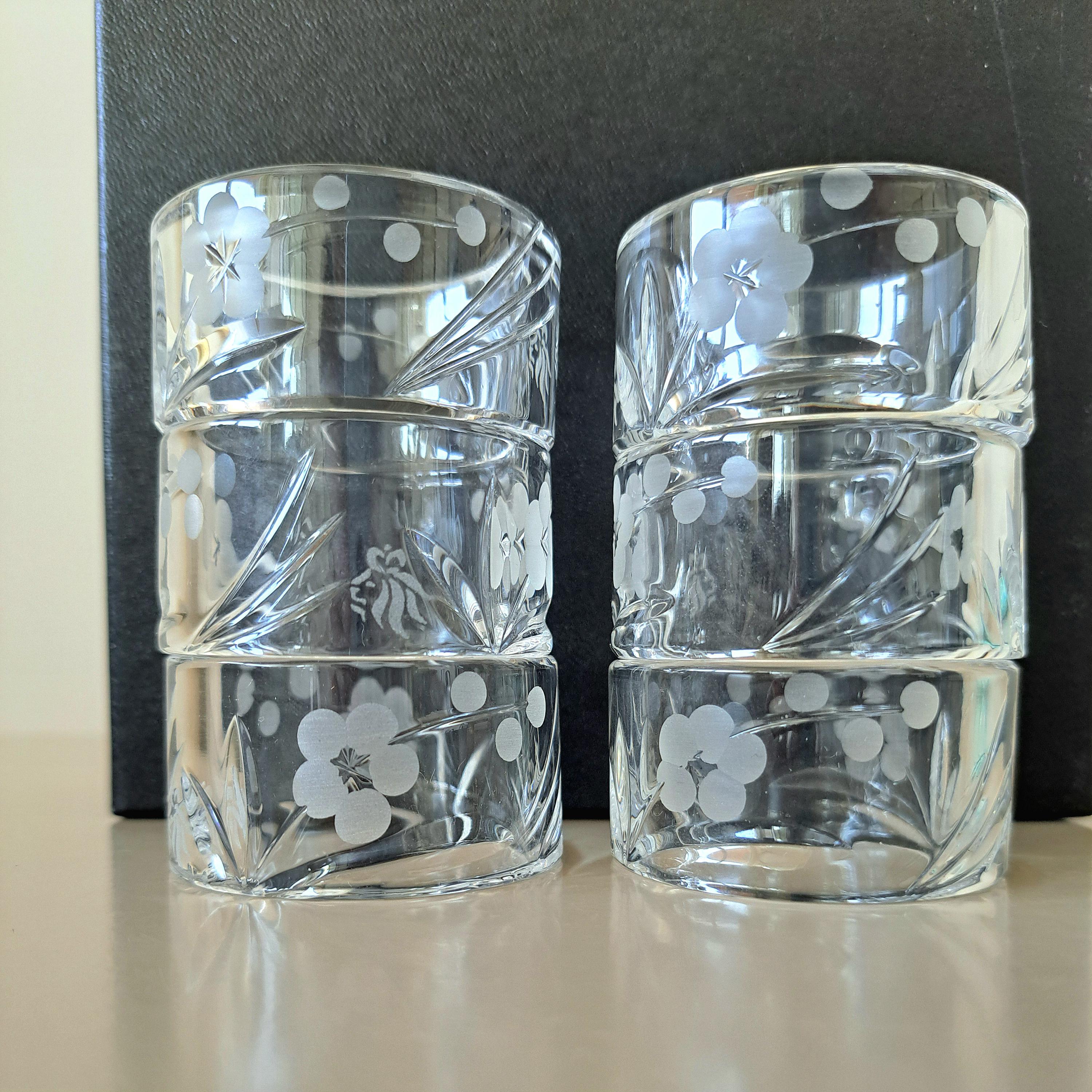 Royal Doulton Chelsea Crystal Napkin Rings, Boxed Set of 6 — image 6