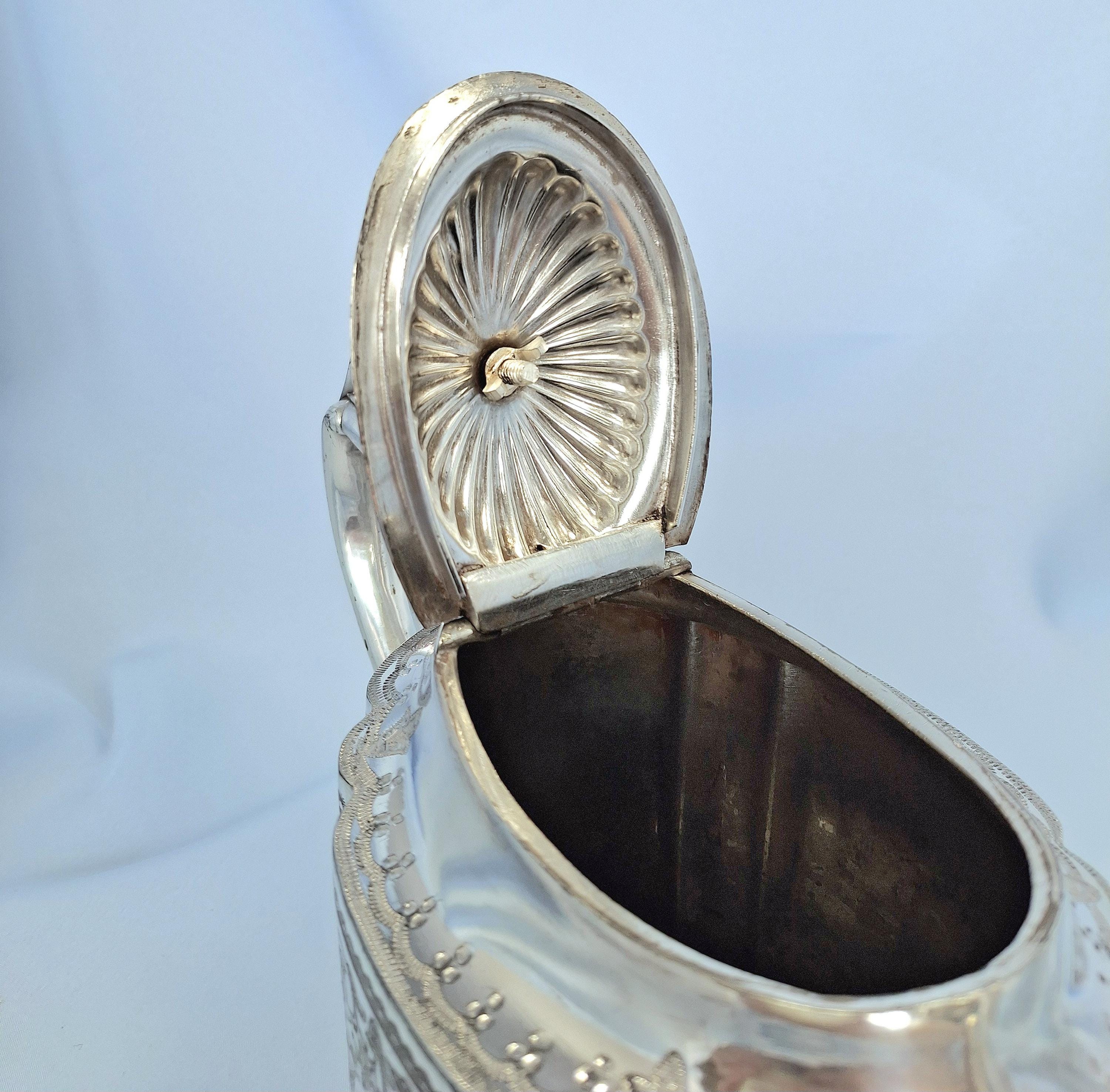 Antique Silver Plated Tea Pot, Mark Willis & Son Sheffield 1915, Coffee Pot — image 10