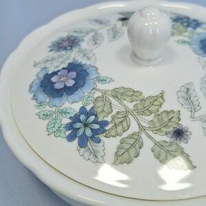 Vintage Wedgwood sockerskål med lock Benporslin eller godisskål bild 6