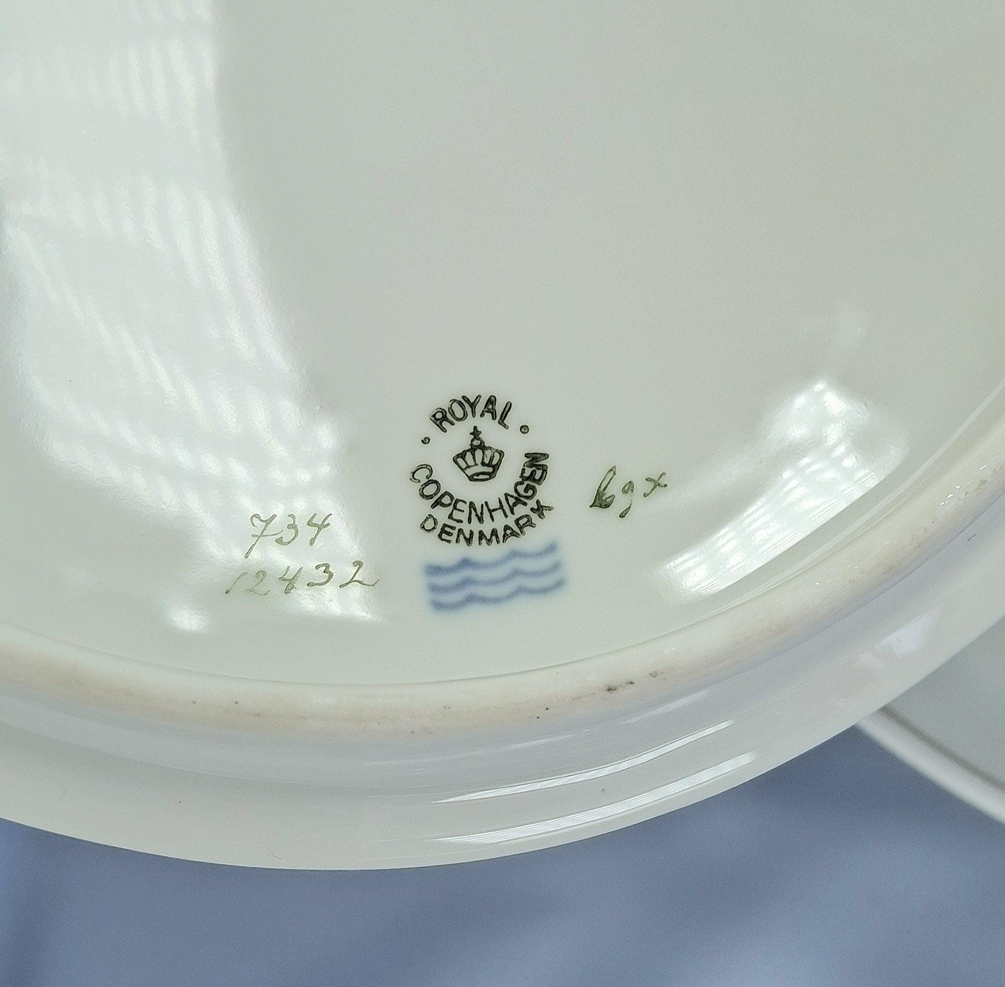 Royal Copenhagen Antique Sauce Tureen and Cover, Denmark, 1925, Casserole Serving Dish — image 9