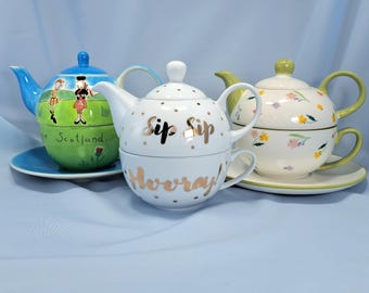 Tea for One Set, Creative Tops Floral Teapot and Cup