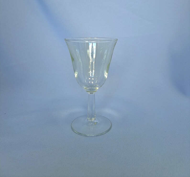 Vintage französische Likörgläser in Pastellfarben, 5er-Set kleine Stielgläser Bild 8