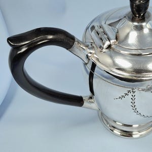 Antikes versilbertes Teekännchen, Zuckerdose, Milchkännchen Set: Sheffield 1913 Bild 19