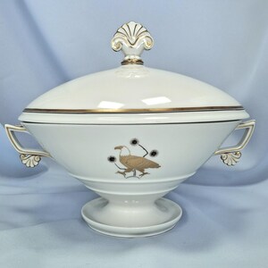 Royal Copenhagen Antique Sauce Tureen and Cover, Denmark, 1925, Casserole Serving Dish image 11