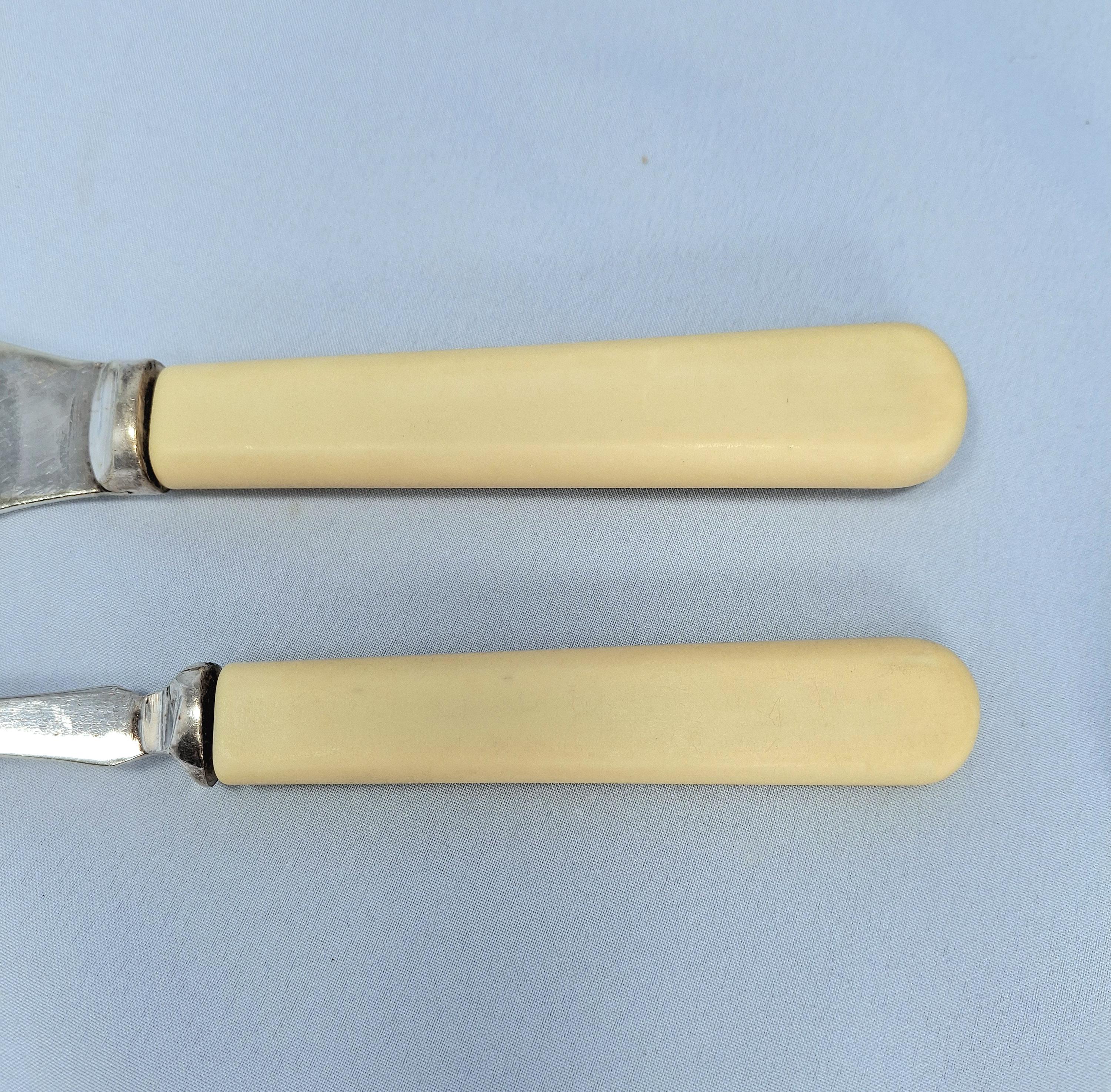 Vintage Silver Plated Fish Cutlery Set in Original Box — image 8