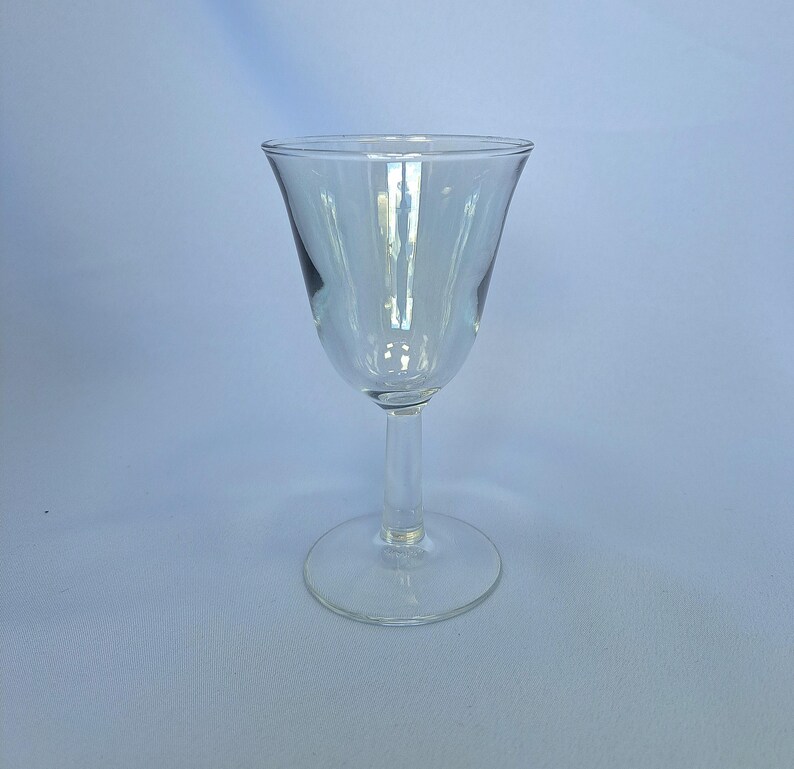 Vintage französische Likörgläser in Pastellfarben, 5er-Set kleine Stielgläser Bild 7