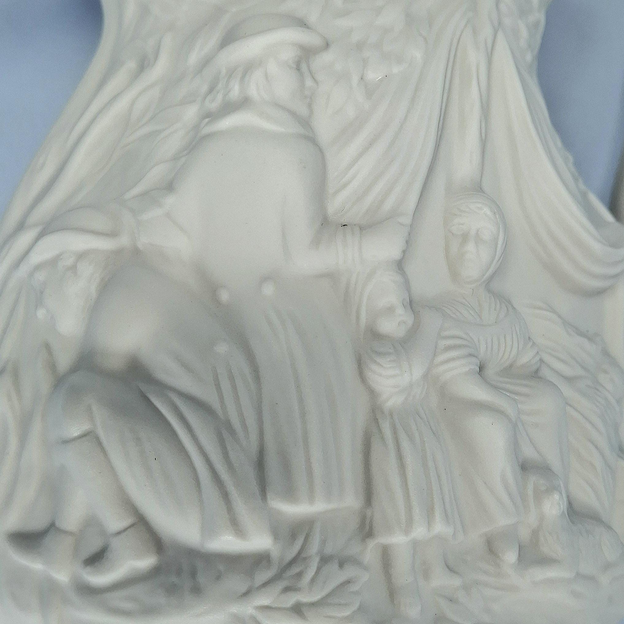 Vintage Portmeirion British Heritage Parian Collection White Jug Pilgrims & Witches. — image 8