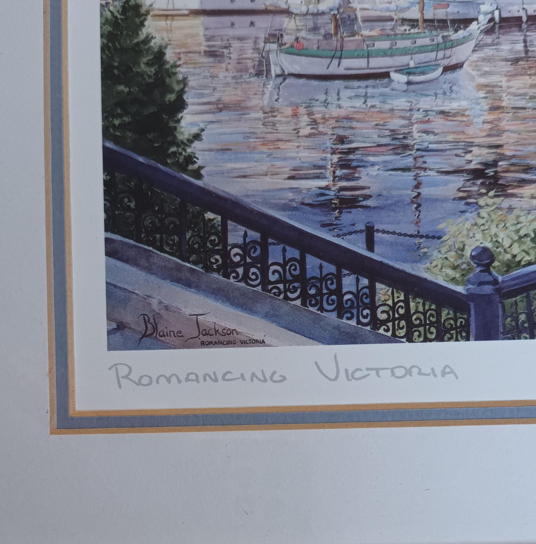 Framed Print Signed Blaine Jackson - Romancing Victoria — image 6