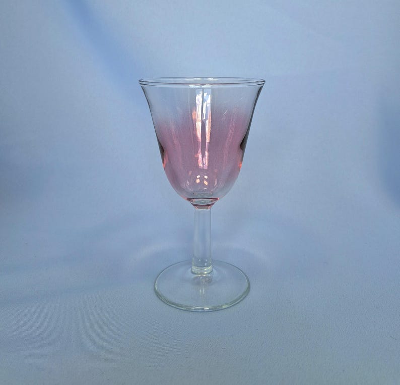 Vintage französische Likörgläser in Pastellfarben, 5er-Set kleine Stielgläser Bild 9