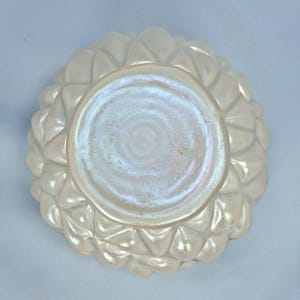 Sällsynt stor rosenkål, Kralik Boho Art glasvas och blomgroda, cirka 1900. Antik bild 9