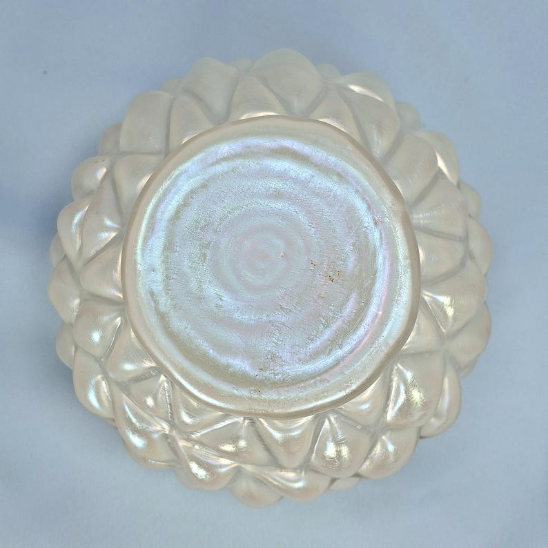 Sällsynt stor rosenkål, Kralik Boho Art glasvas och blomgroda, cirka 1900. Antik bild 9
