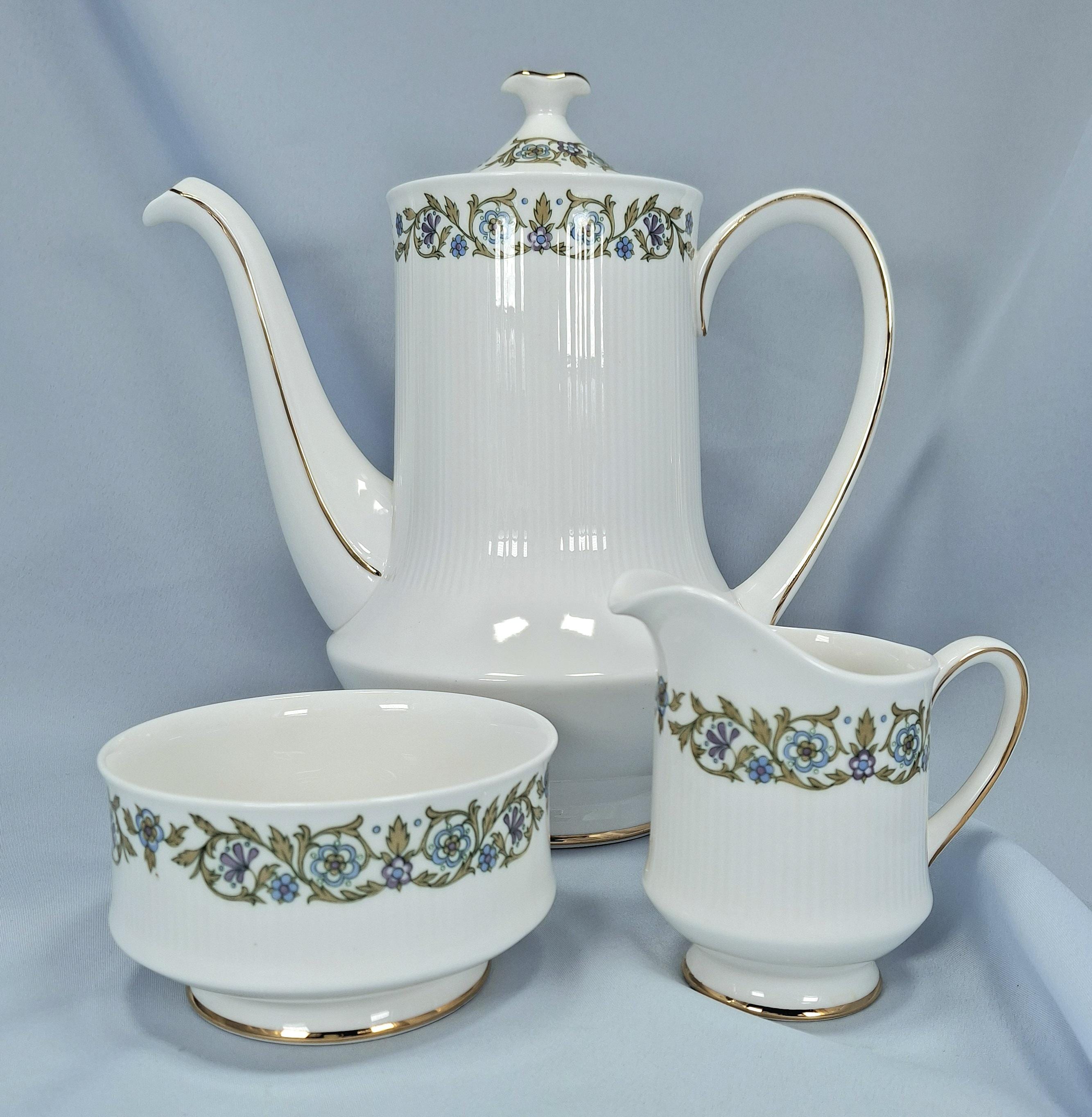 Vintage Tea Set Paragon Pandora, Fine Bone China, Floral & Gold Gilded