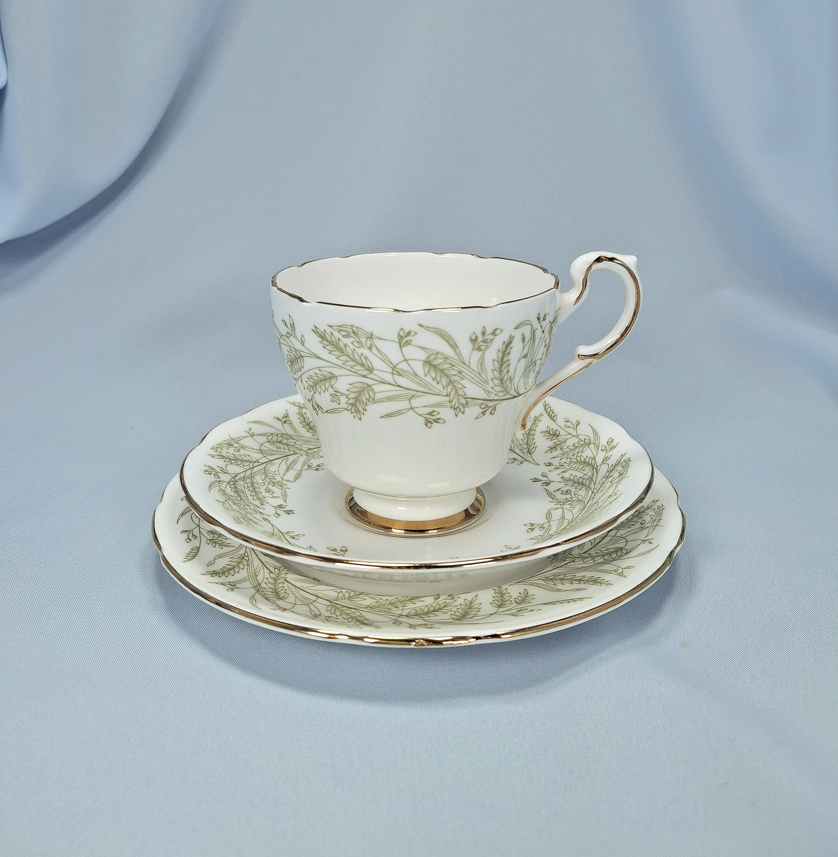 Vintage Bone China Tea Trio: England Tea Cup, Saucer, Plate — image 5