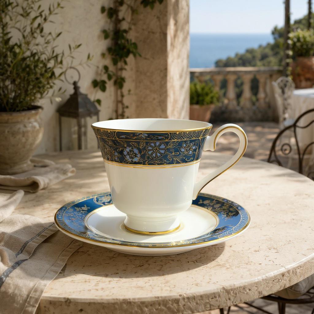 Royal Doulton Carlyle Cup and Saucer Set, English Bone China Tea Pairs — image 2
