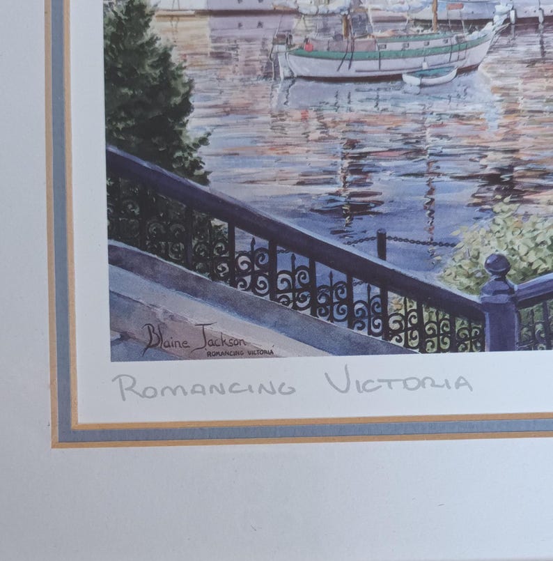 Three Framed Prints Signed Blaine Jackson - Romancing Victoria - Legacy of Thunderbird - Bastion Square Today image 9
