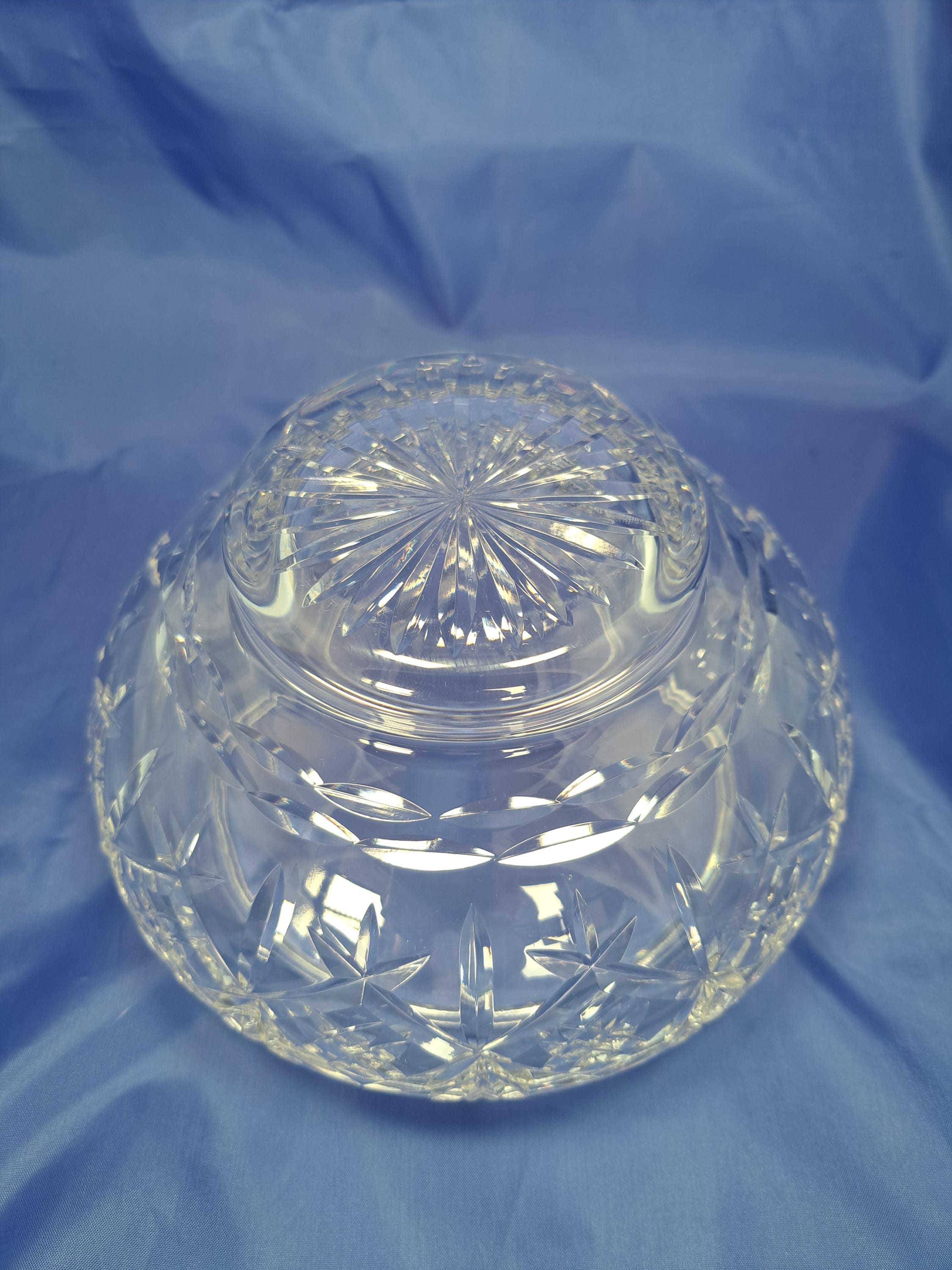 Vintage Cut Glass Rose Bowls, English Cottage Decor, Floral Centerpieces, Wedding Table Decor — image 8