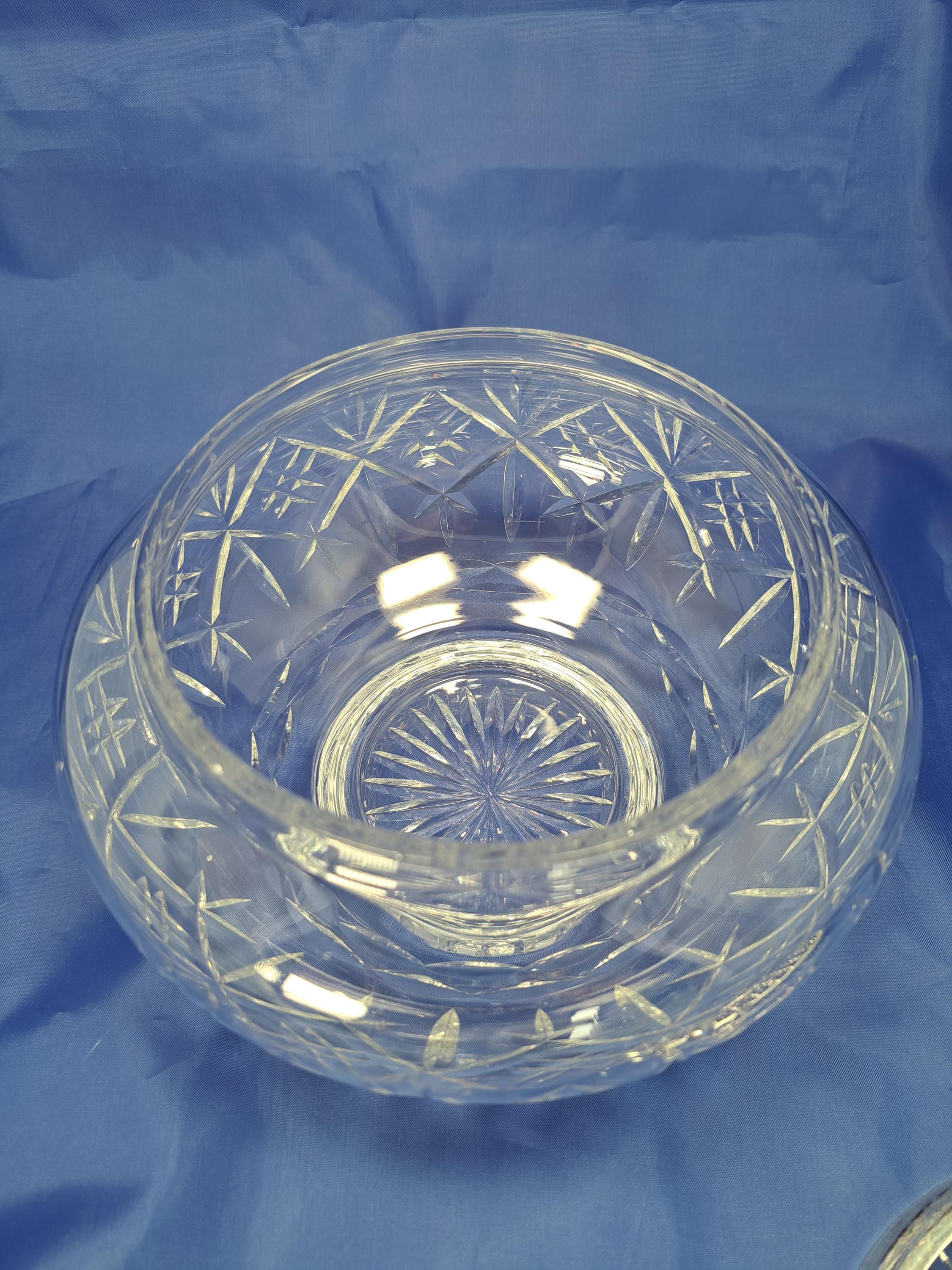 Vintage Cut Glass Rose Bowls, English Cottage Decor, Floral Centerpieces, Wedding Table Decor — image 7