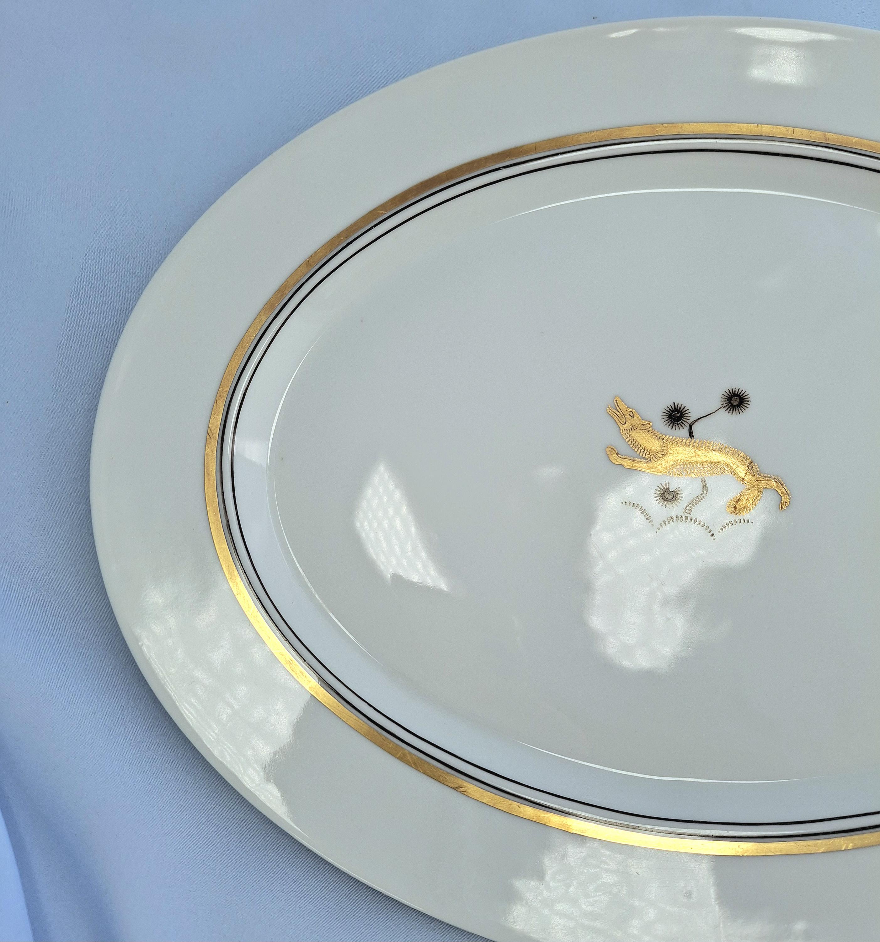 Rare Antique Royal Copenhagen - Oval Serving Plate, 1925 — image 3