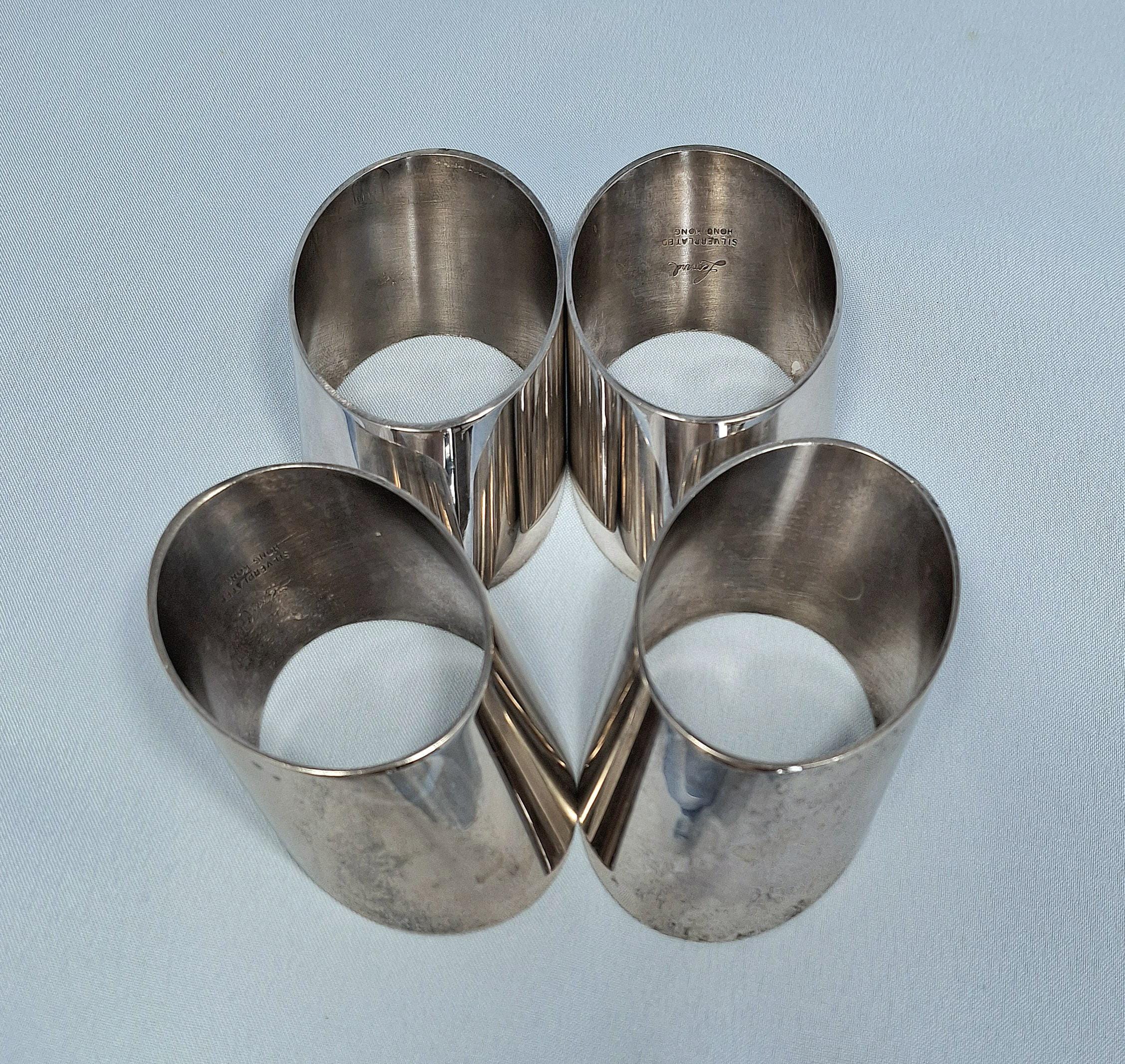 Vintage Silver-Plated Napkin Rings - Set of 4 — image 10