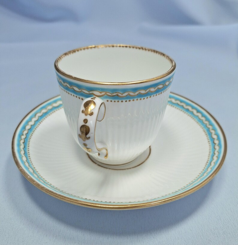 Vintage Minton, Stoke, Staffordshire Teetasse mit Untertasse. Sammler, Vintage Liebhaber Geschenk Bild 13