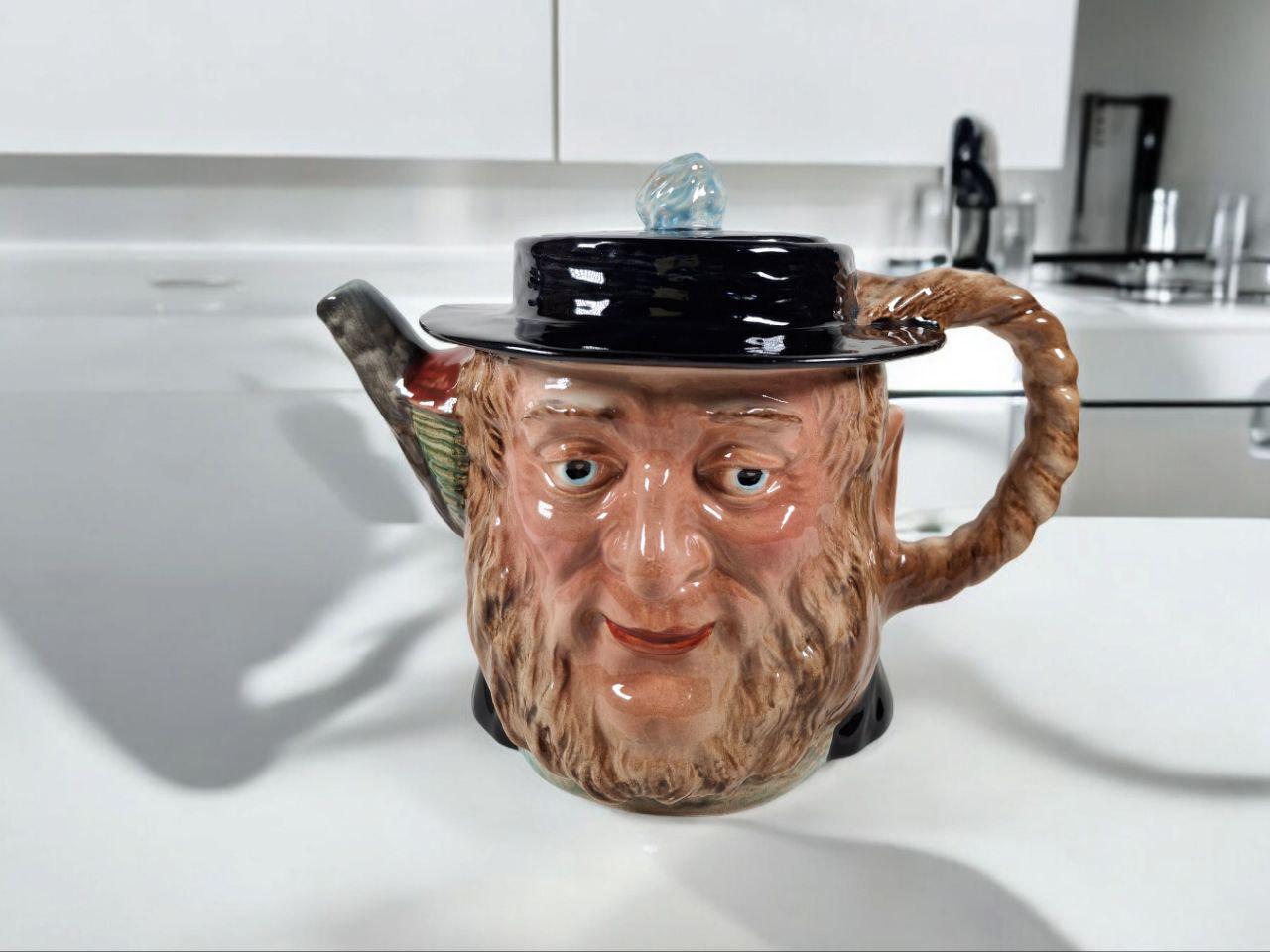Vintage Porcelain Teapot Beswick English Pottery “Mr. Peggotty” — image 4