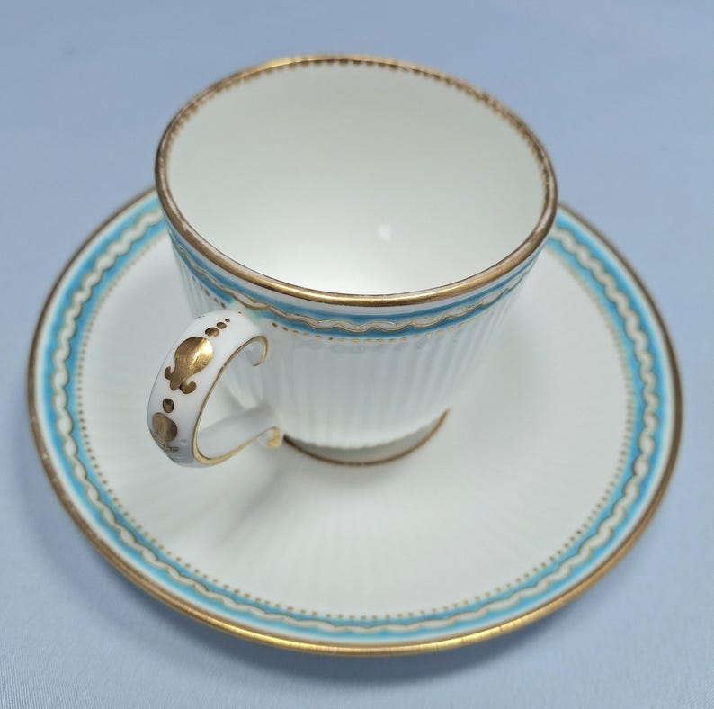 Vintage Minton, Stoke, Staffordshire Teetasse mit Untertasse. Sammler, Vintage Liebhaber Geschenk Bild 12