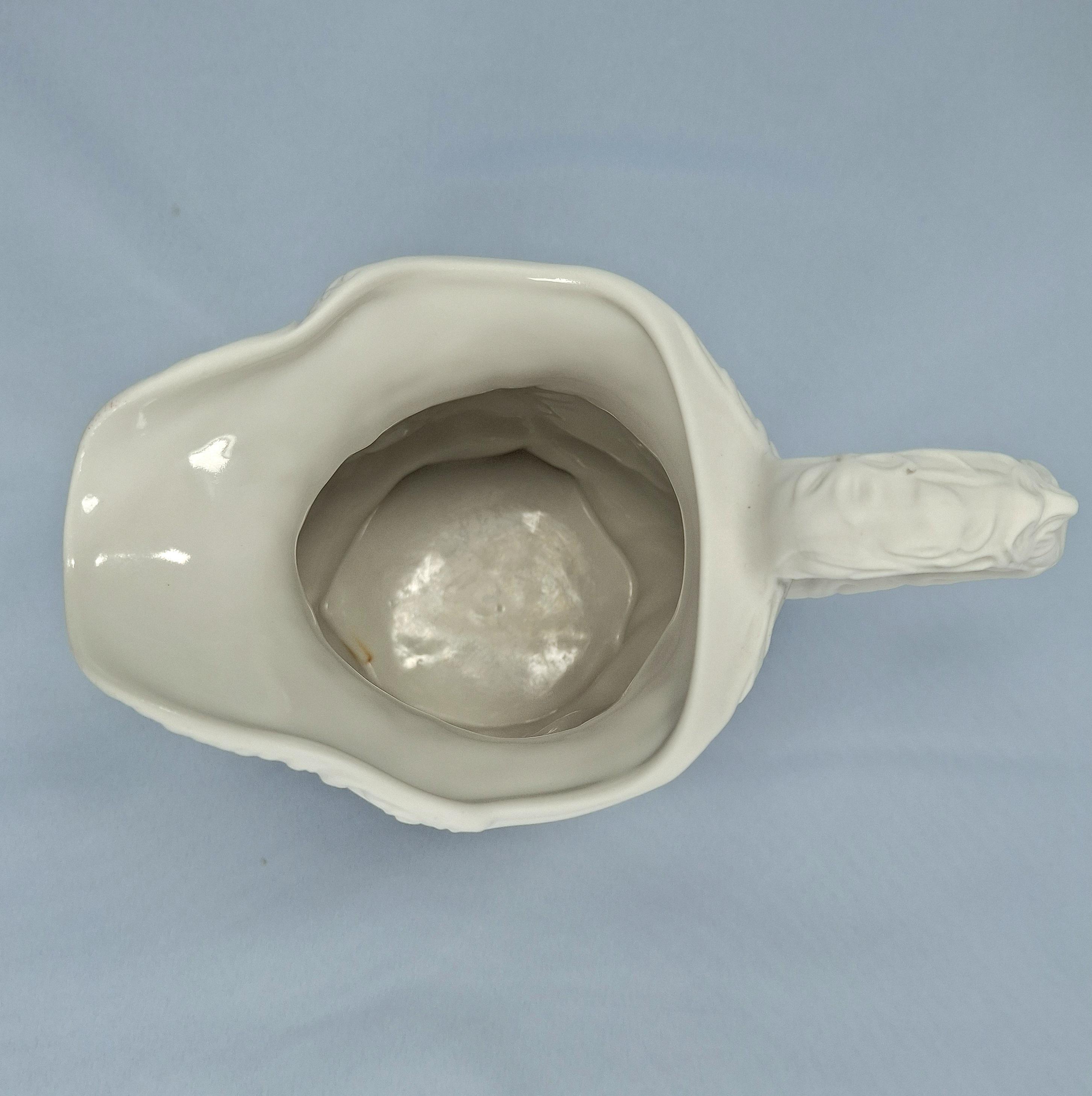 Vintage Portmeirion British Heritage Parian Collection White Jug Pilgrims & Witches. — image 7