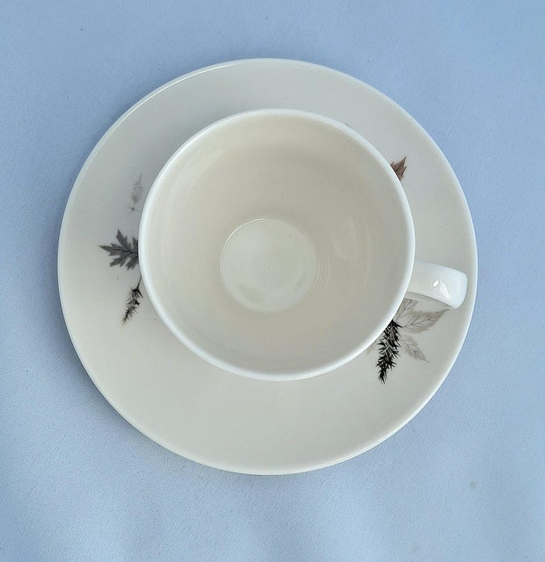 Vintage Royal Doulton Tumbling Leaves Kaffee-Set, Bone China, England. 19teilig Bild 8
