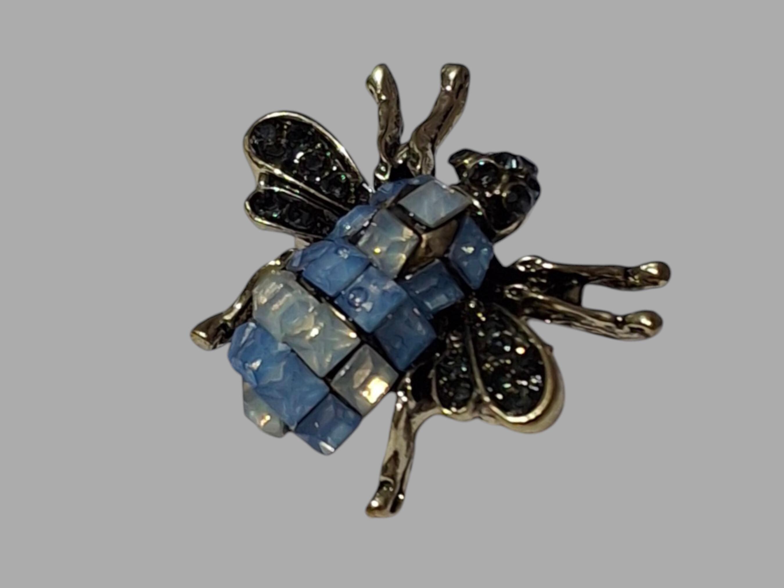 Vintage Brooches: Italy Micro Mosaic, Cloisonne Enamel, Bee, Cameo — image 8