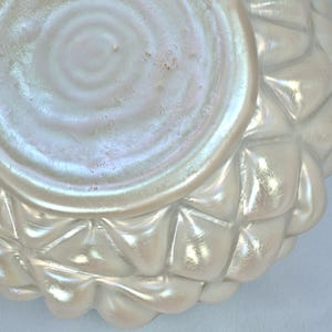 Sällsynt stor rosenkål, Kralik Boho Art glasvas och blomgroda, cirka 1900. Antik bild 7