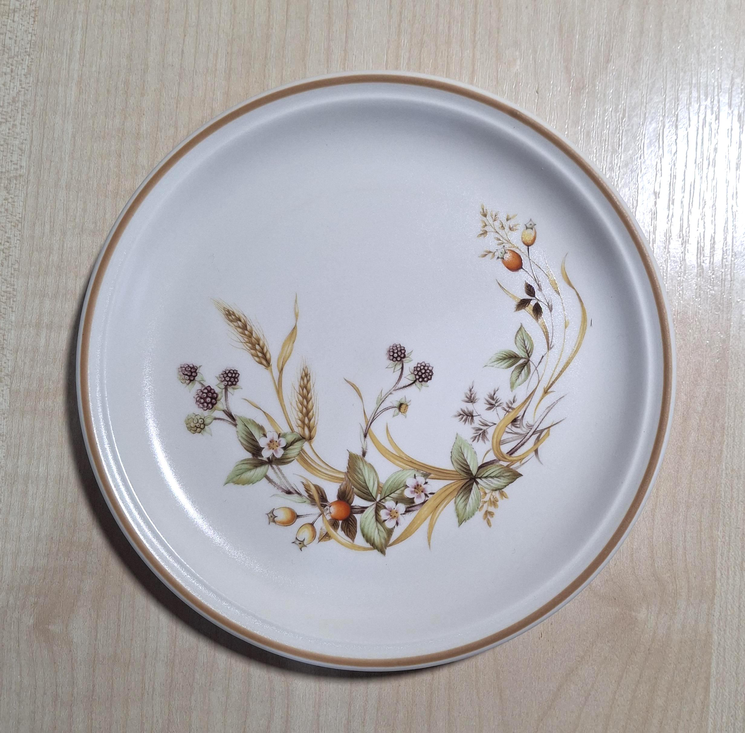 Vintage Marks & Spencer Tea Cup Trio Set: Harvest Floral Oven-to-Tableware — image 4