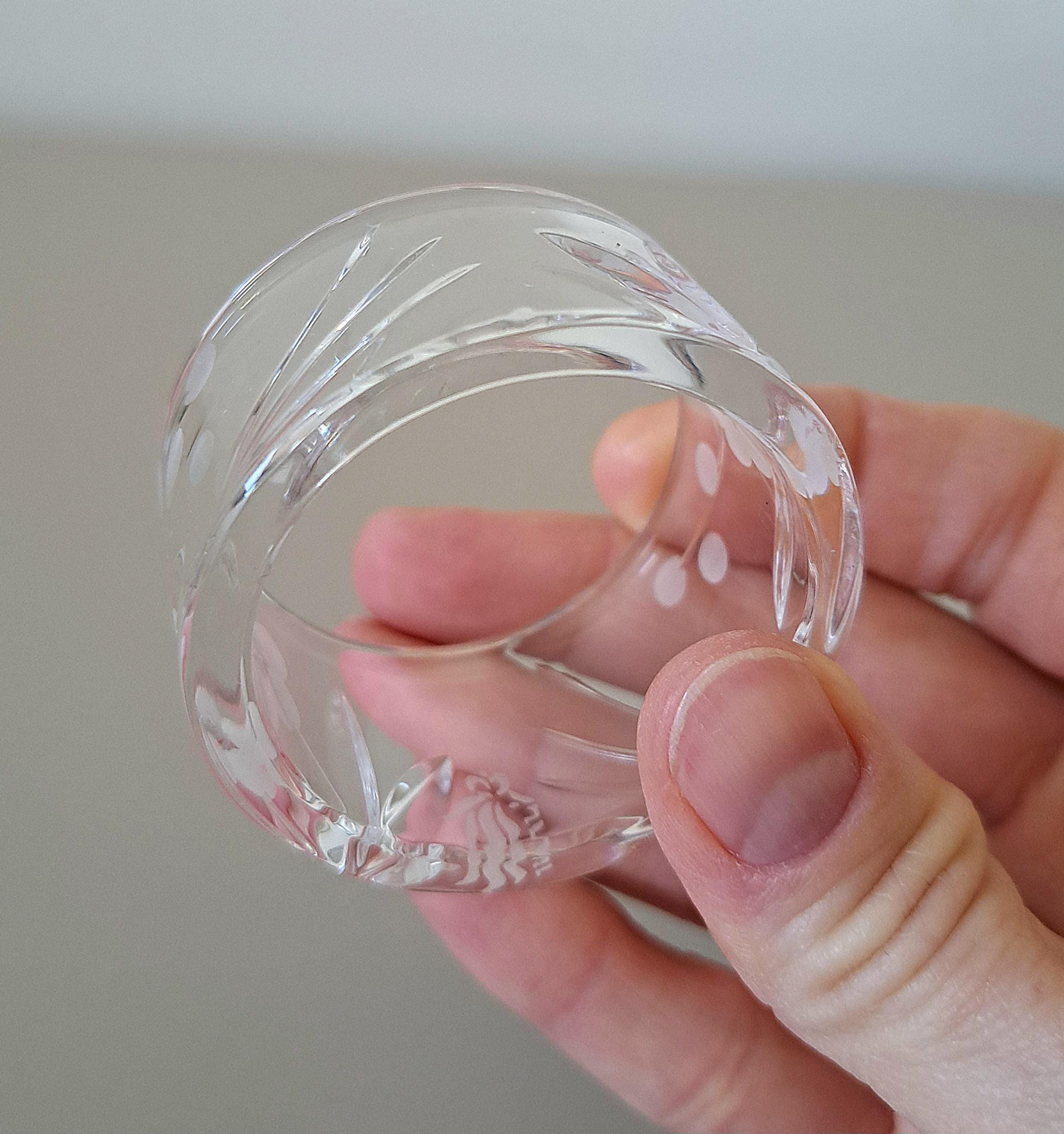 Royal Doulton Chelsea Crystal Napkin Rings, Boxed Set of 6 — image 9